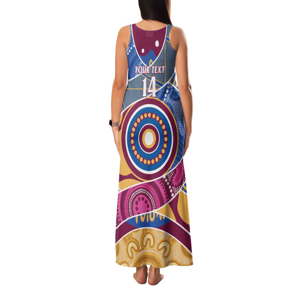 Brisbane Lions Football Custom Family Matching Tank Maxi Dress and Hawaiian Shirt Premiers Proud Aboriginal Art - Vibe Hoodie