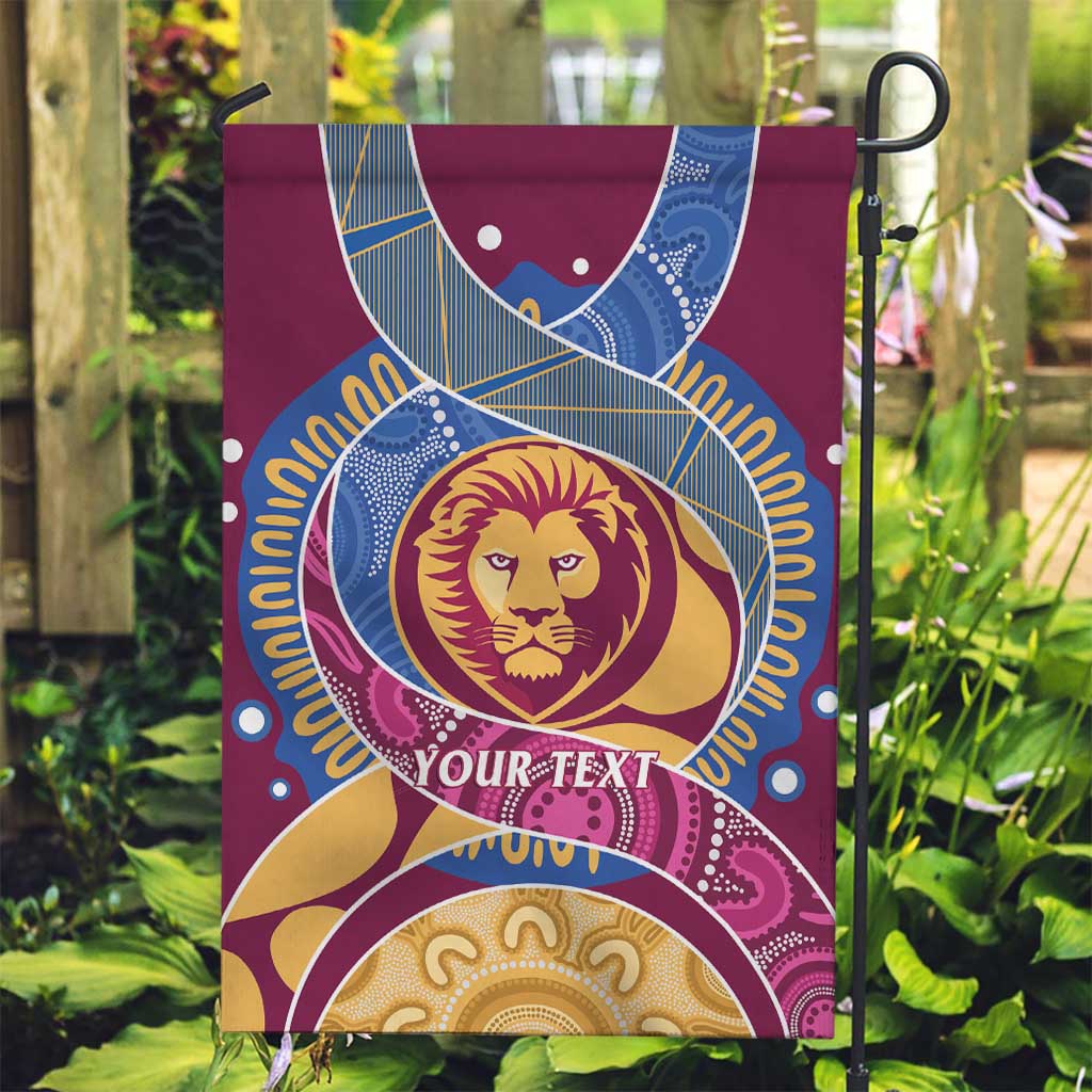 Brisbane Lions Football Custom Garden Flag Premiers Proud Aboriginal Art - Vibe Hoodie