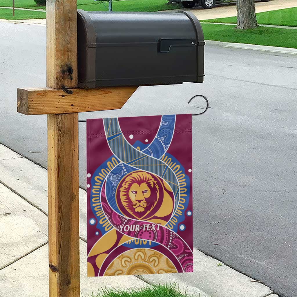 Brisbane Lions Football Custom Garden Flag Premiers Proud Aboriginal Art - Vibe Hoodie