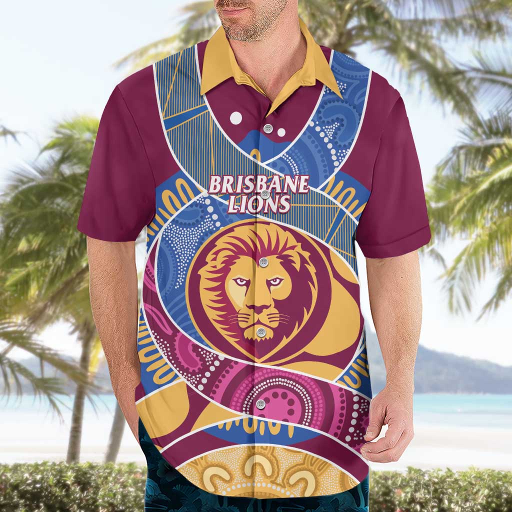 Brisbane Lions Football Custom Hawaiian Shirt Premiers Proud Aboriginal Art - Vibe Hoodie