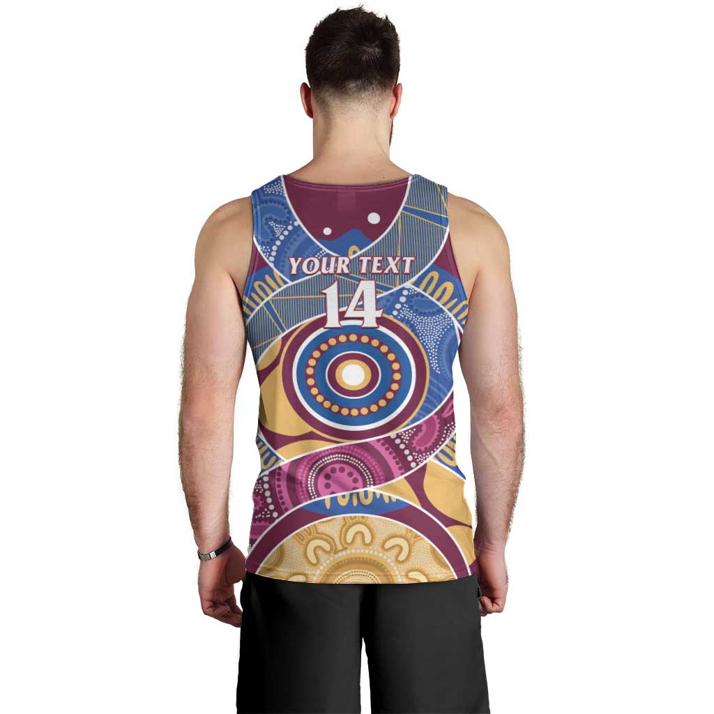Brisbane Lions Football Custom Men Tank Top Premiers Proud Aboriginal Art - Vibe Hoodie