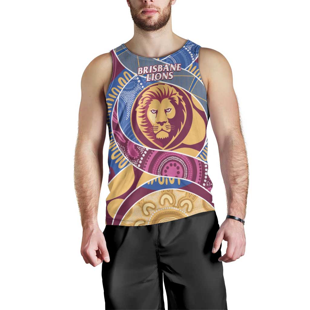 Brisbane Lions Football Custom Men Tank Top Premiers Proud Aboriginal Art - Vibe Hoodie