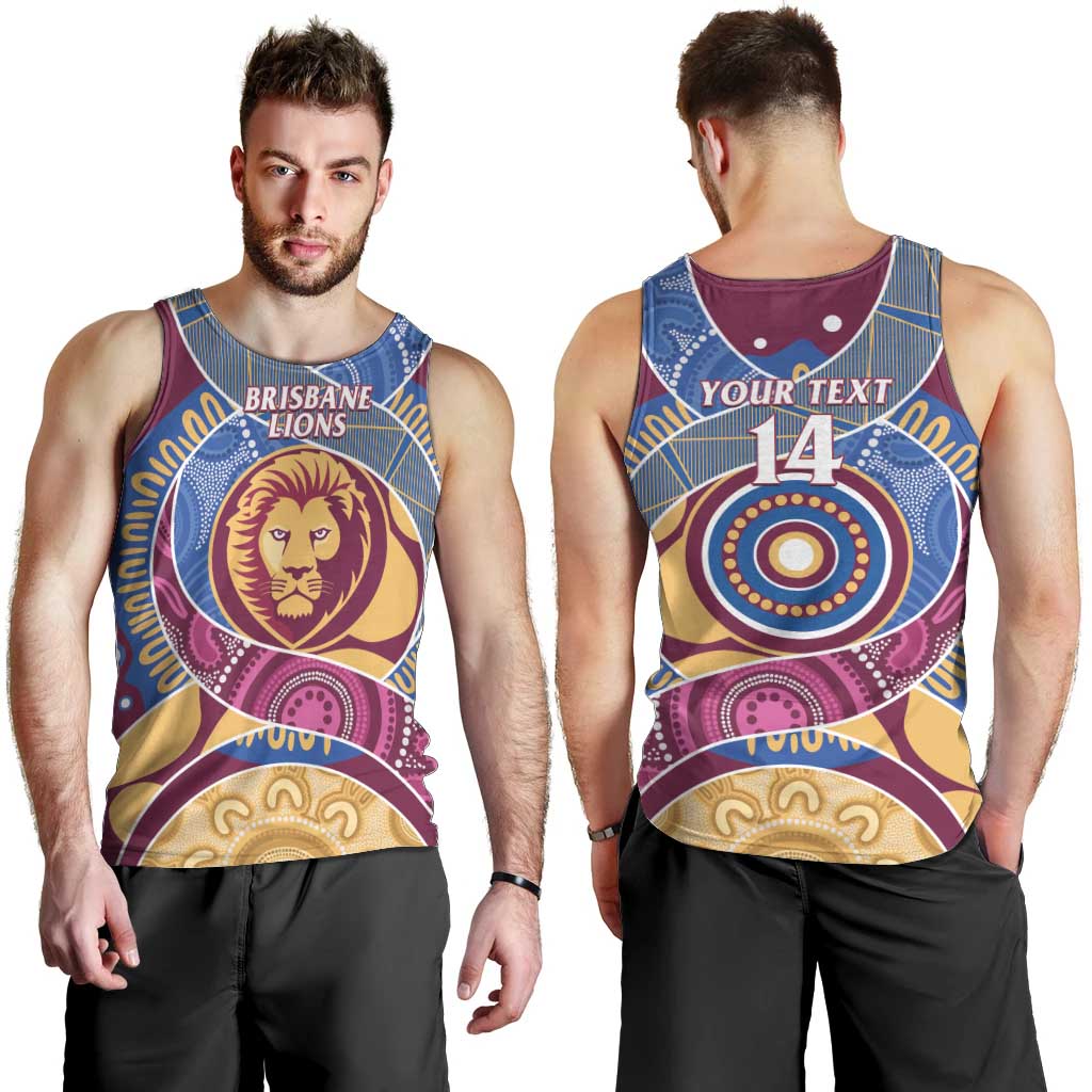 Brisbane Lions Football Custom Men Tank Top Premiers Proud Aboriginal Art - Vibe Hoodie