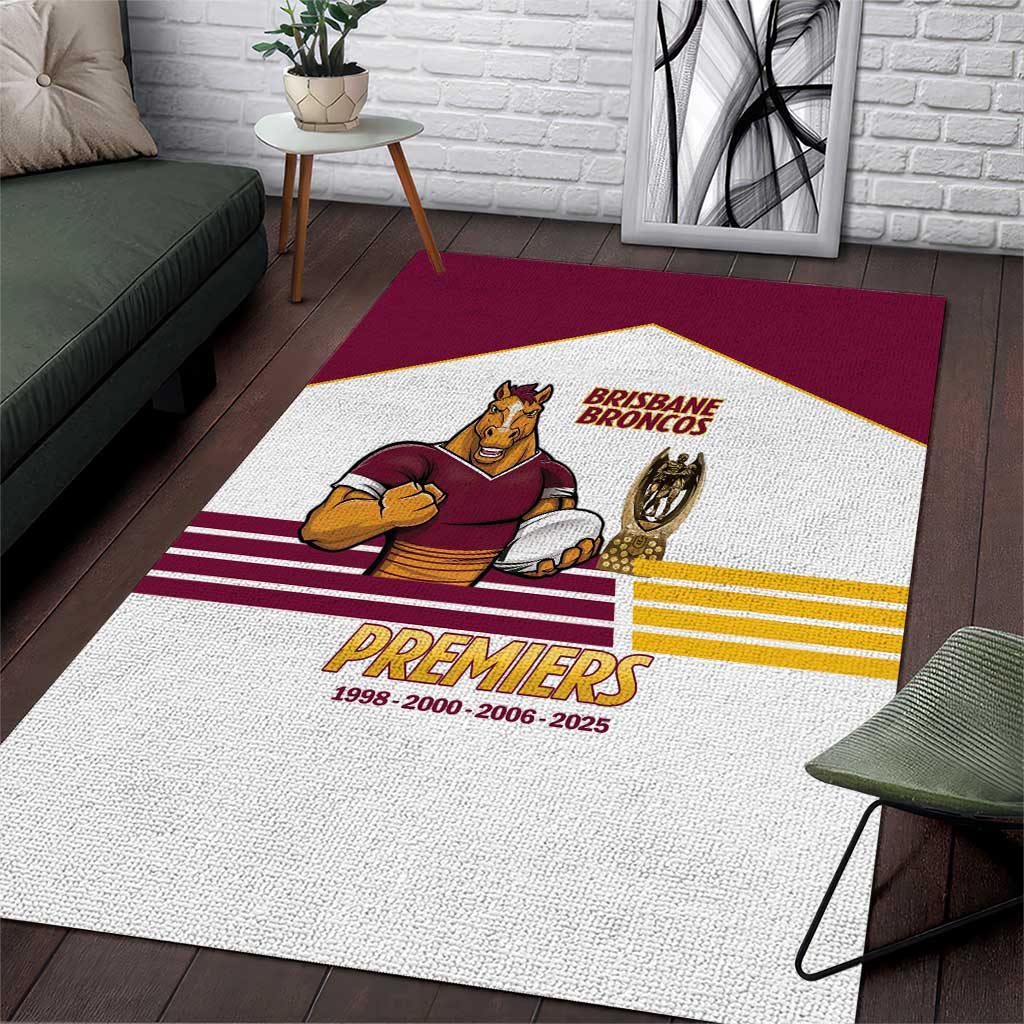 Brisbane Broncos Rugby Area Rug NRL 4th Premiers Proud - Vibe Hoodie