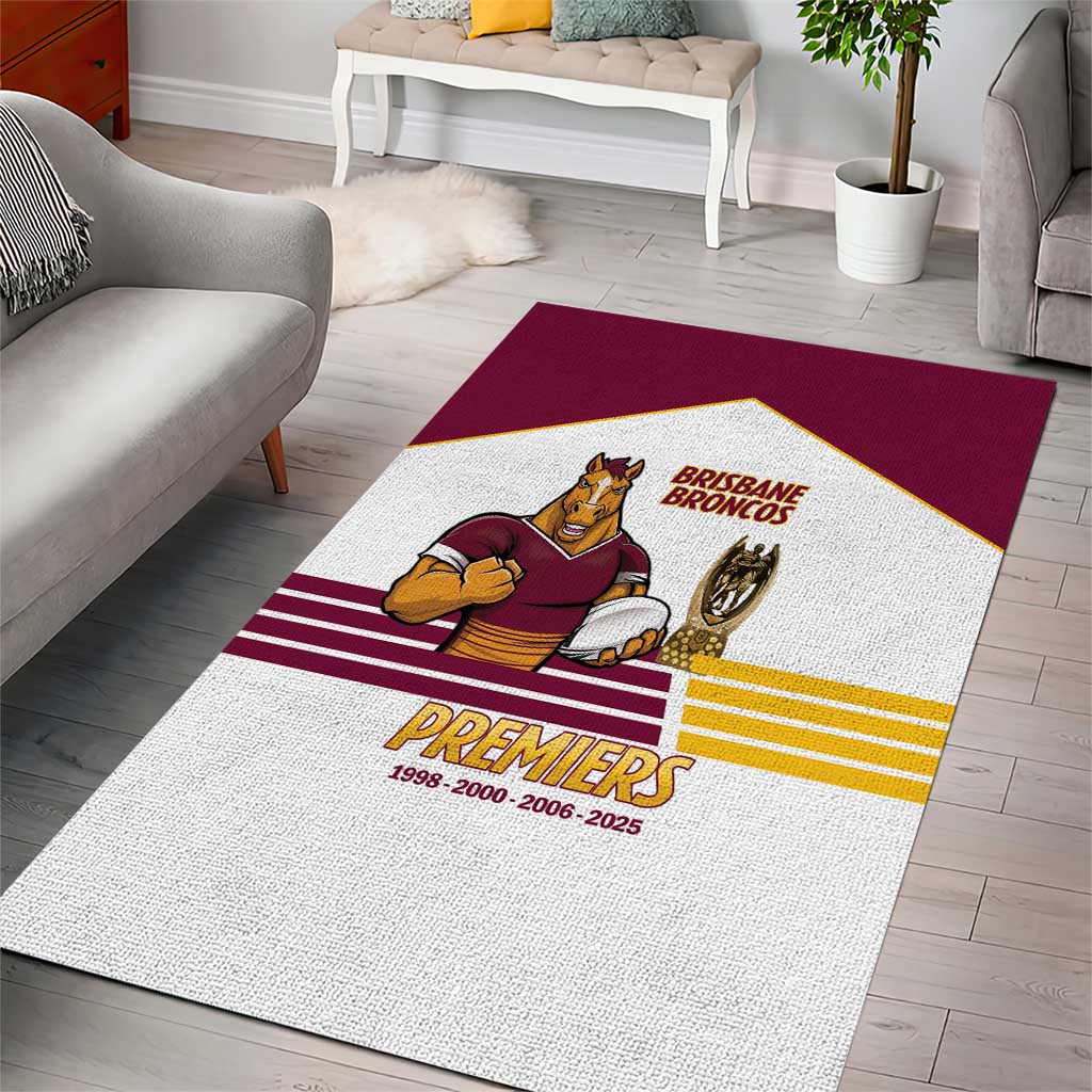 Brisbane Broncos Rugby Area Rug NRL 4th Premiers Proud - Vibe Hoodie