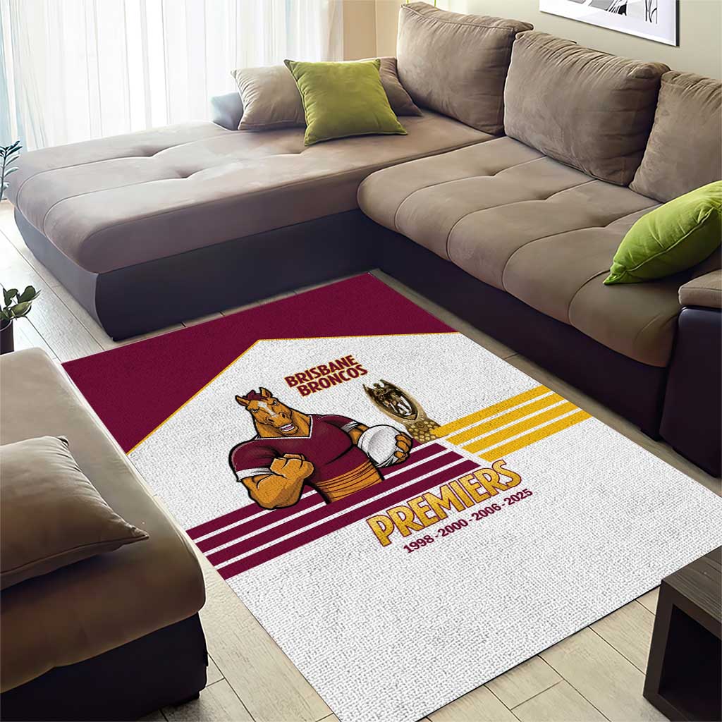 Brisbane Broncos Rugby Area Rug NRL 4th Premiers Proud - Vibe Hoodie