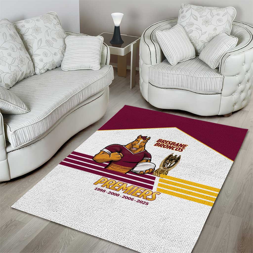 Brisbane Broncos Rugby Area Rug NRL 4th Premiers Proud - Vibe Hoodie