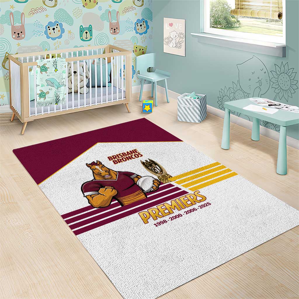 Brisbane Broncos Rugby Area Rug NRL 4th Premiers Proud - Vibe Hoodie