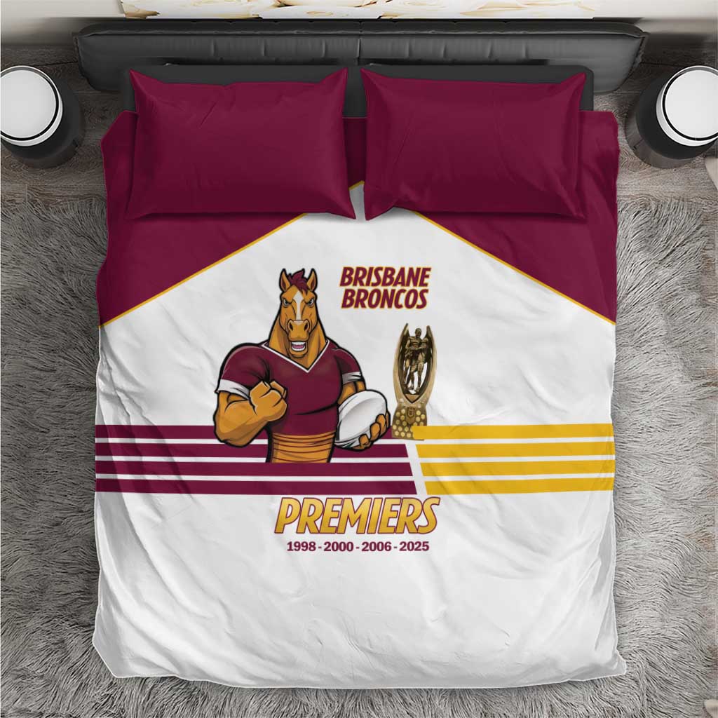 Brisbane Broncos Rugby Bedding Set NRL 4th Premiers Proud - Vibe Hoodie
