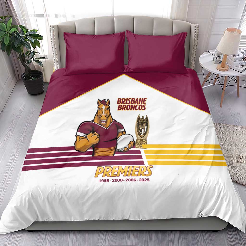 Brisbane Broncos Rugby Bedding Set NRL 4th Premiers Proud - Vibe Hoodie
