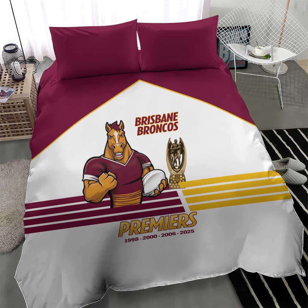 Brisbane Broncos Rugby Bedding Set NRL 4th Premiers Proud - Vibe Hoodie