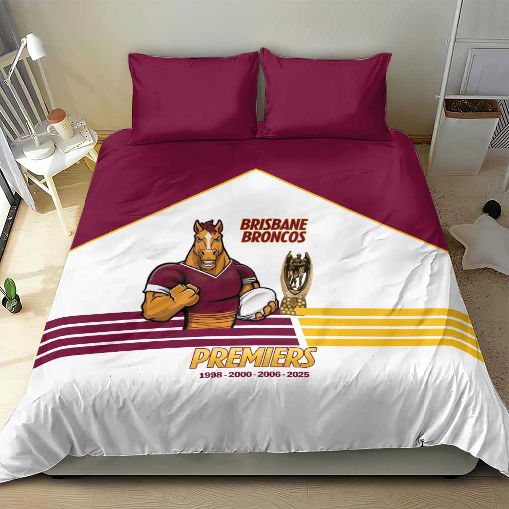 Brisbane Broncos Rugby Bedding Set NRL 4th Premiers Proud - Vibe Hoodie