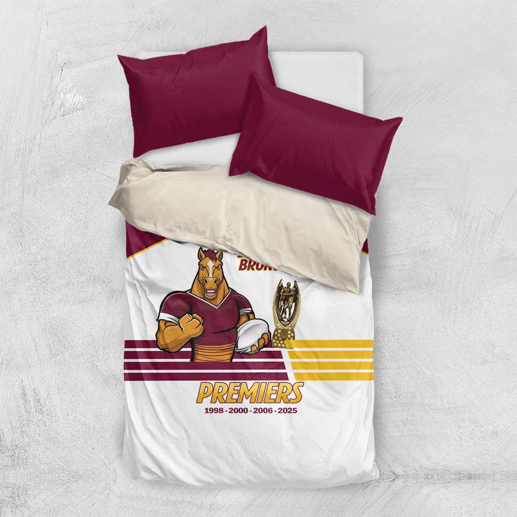 Brisbane Broncos Rugby Bedding Set NRL 4th Premiers Proud - Vibe Hoodie