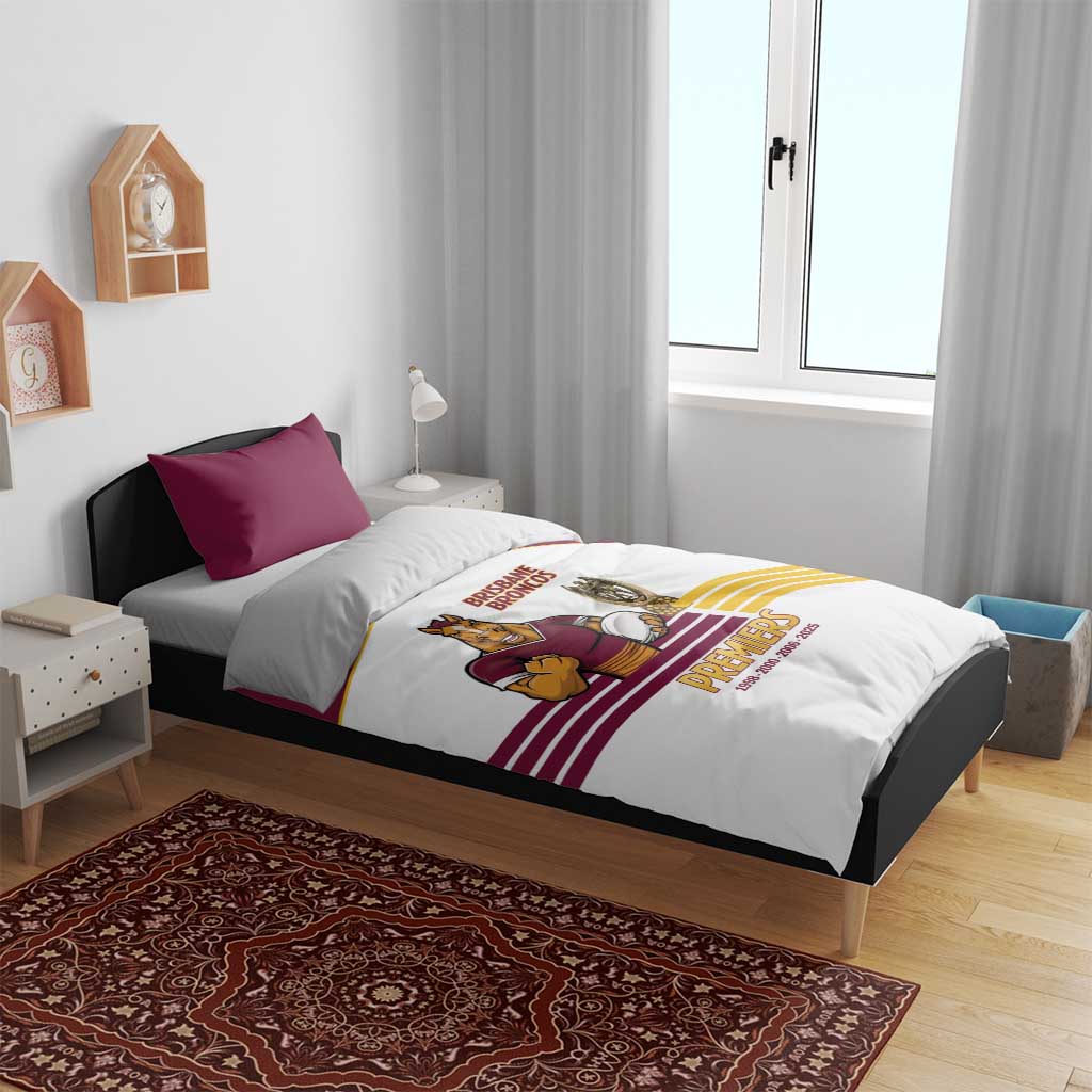 Brisbane Broncos Rugby Bedding Set NRL 4th Premiers Proud - Vibe Hoodie