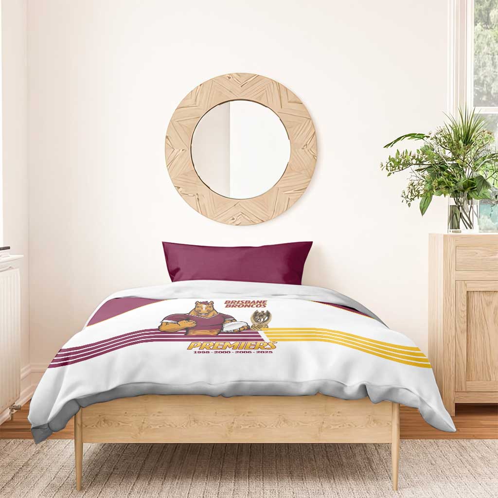 Brisbane Broncos Rugby Bedding Set NRL 4th Premiers Proud - Vibe Hoodie