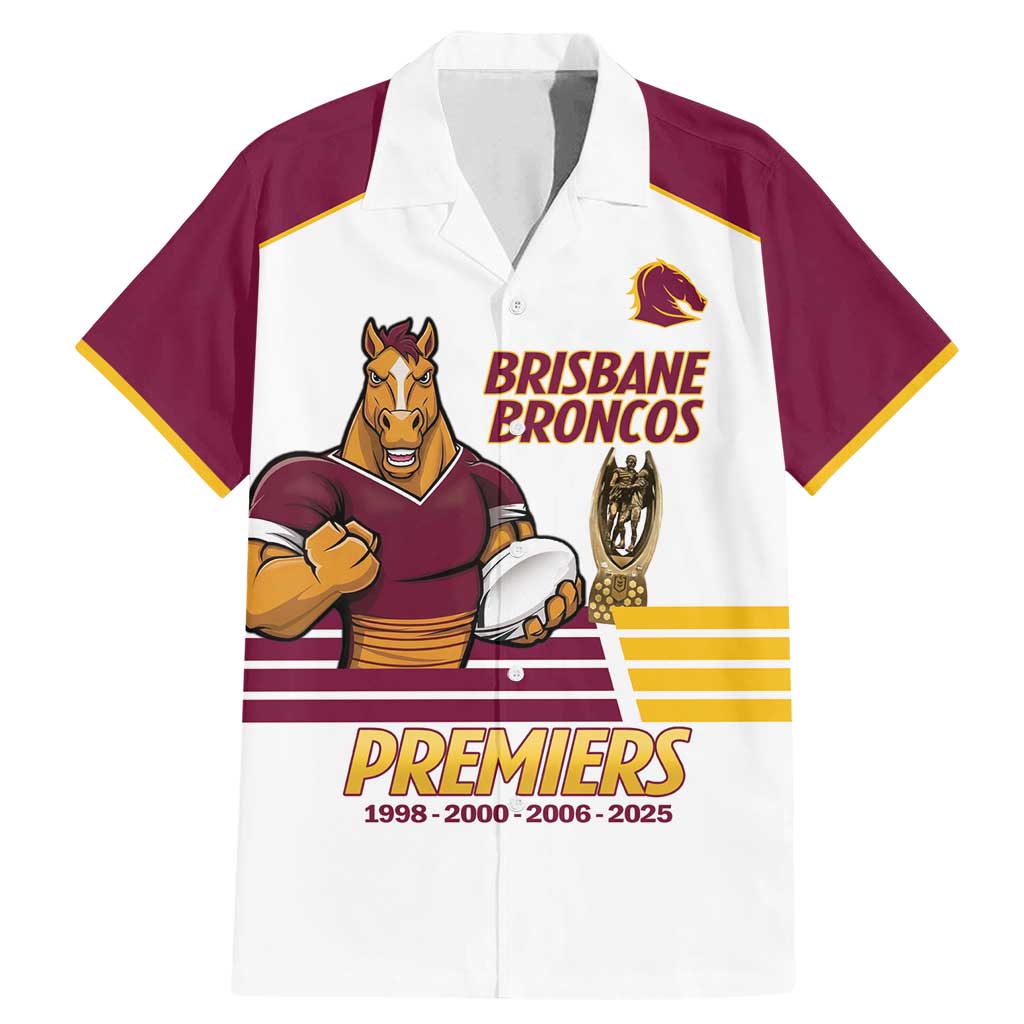Brisbane Broncos Rugby Personalised Family Matching Mermaid Dress and Hawaiian Shirt NRL 4th Premiers Proud - Vibe Hoodie