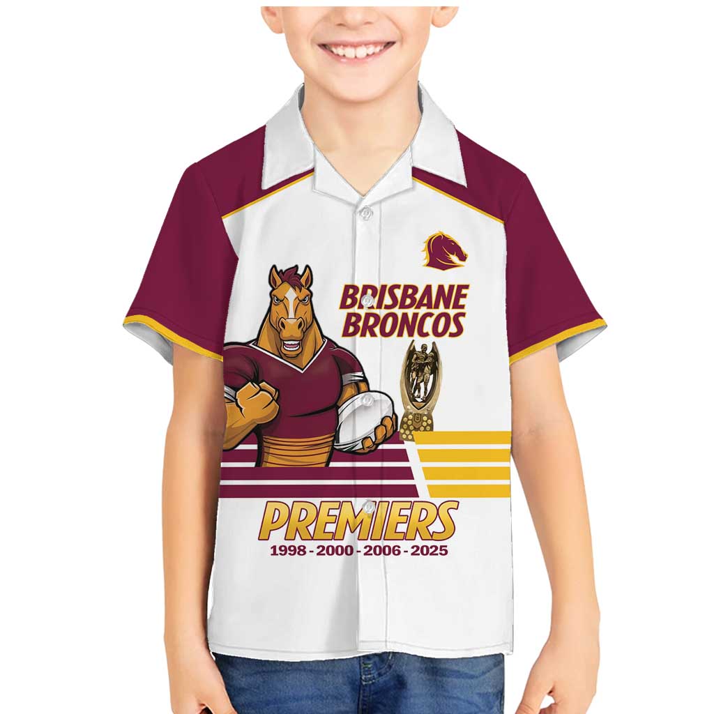 Brisbane Broncos Rugby Personalised Family Matching Mermaid Dress and Hawaiian Shirt NRL 4th Premiers Proud - Vibe Hoodie