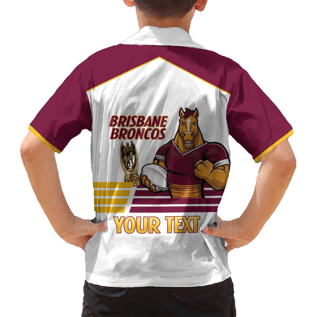 Brisbane Broncos Rugby Personalised Family Matching Off Shoulder Short Dress and Hawaiian Shirt NRL 4th Premiers Proud - Vibe Hoodie