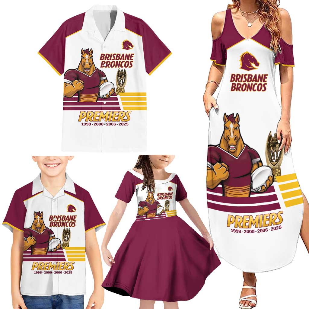 Brisbane Broncos Rugby Personalised Family Matching Summer Maxi Dress and Hawaiian Shirt NRL 4th Premiers Proud - Vibe Hoodie