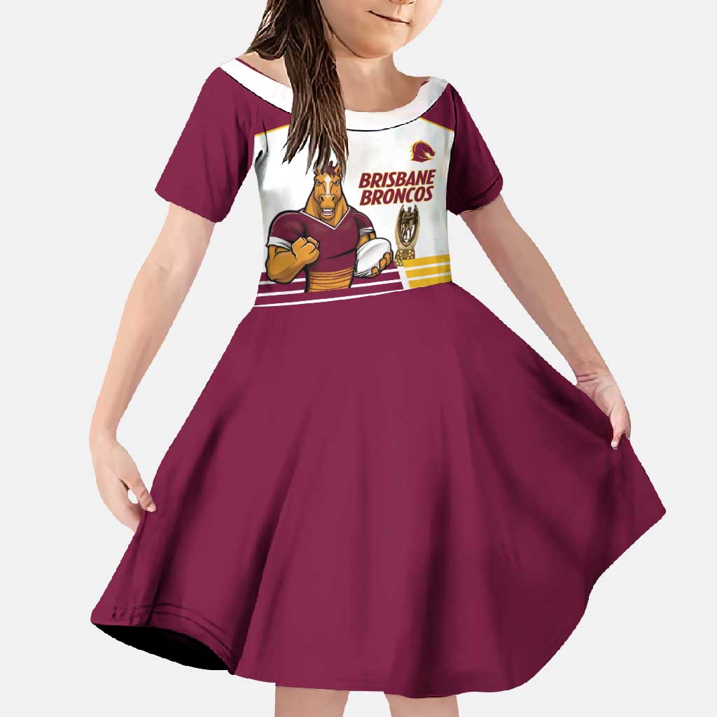 Brisbane Broncos Rugby Personalised Family Matching Summer Maxi Dress and Hawaiian Shirt NRL 4th Premiers Proud - Vibe Hoodie