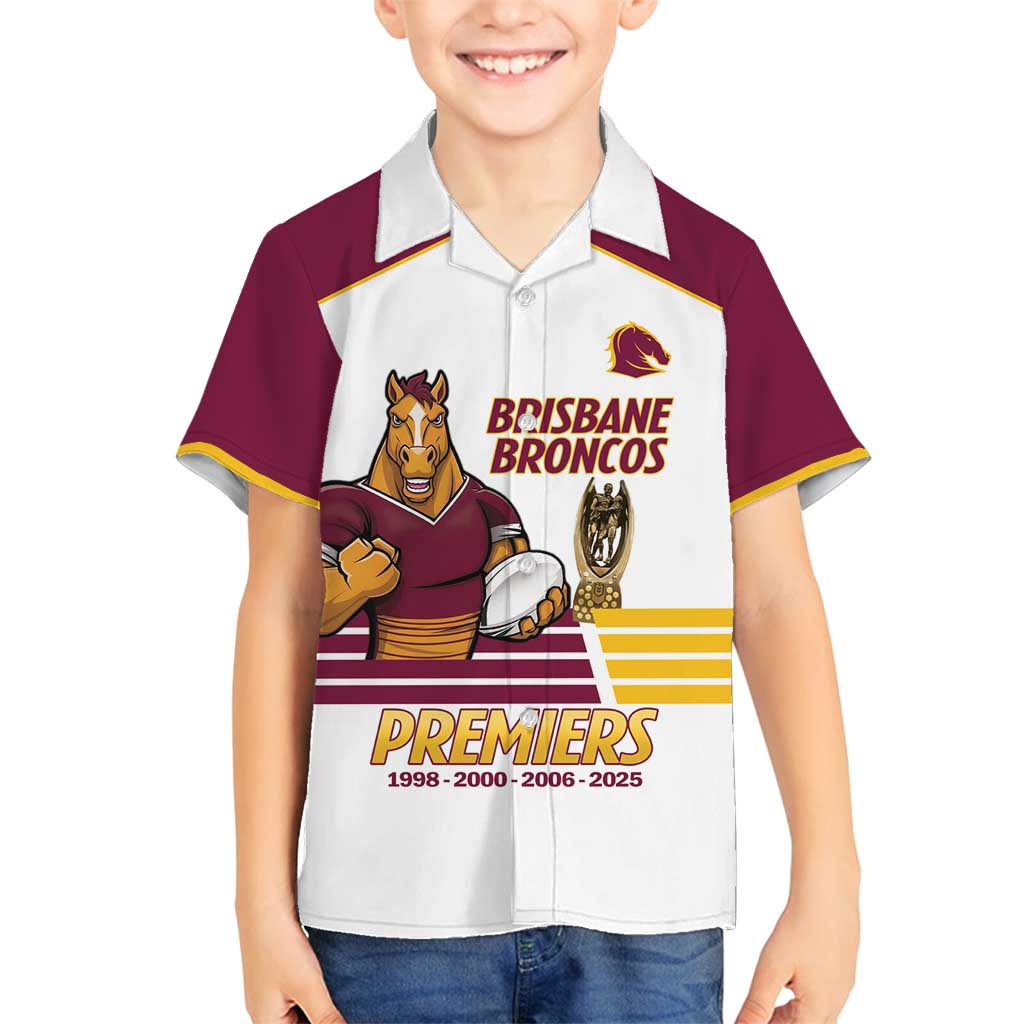 Brisbane Broncos Rugby Personalised Family Matching Summer Maxi Dress and Hawaiian Shirt NRL 4th Premiers Proud - Vibe Hoodie