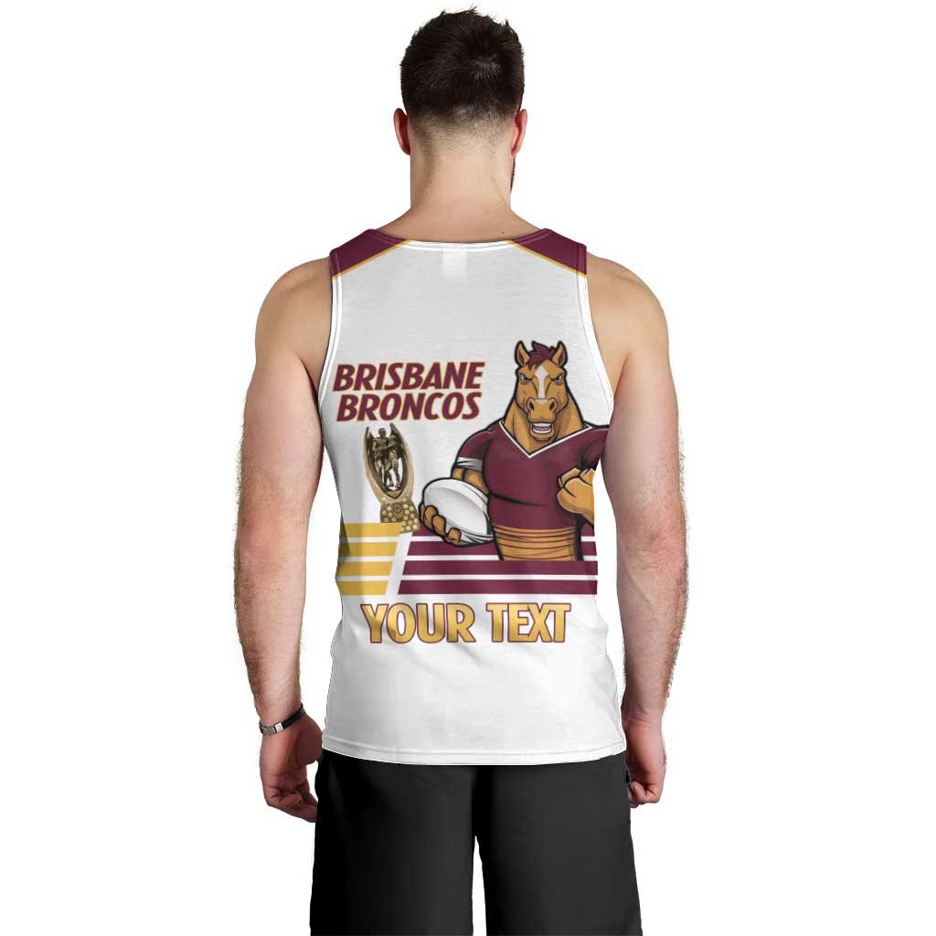Brisbane Broncos Rugby Personalised Men Tank Top NRL 4th Premiers Proud - Vibe Hoodie