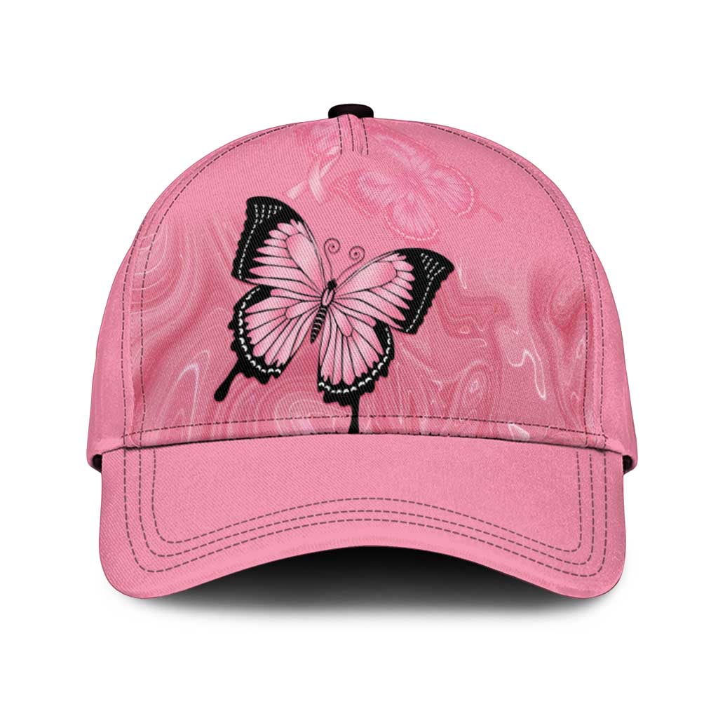 Australia Breast Cancer Awareness Classic Cap Pink Ribbon Butterfly Opal Pattern - Vibe Hoodie