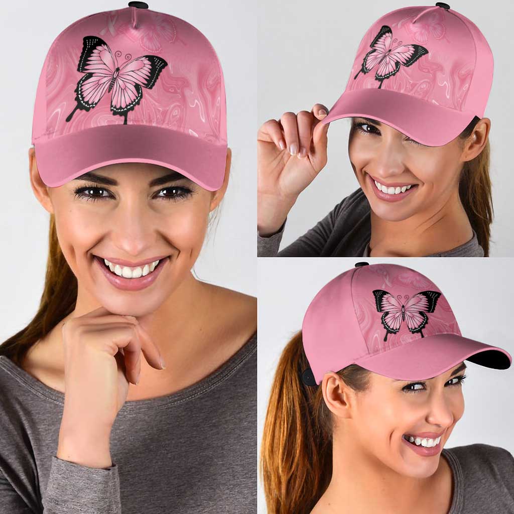 Australia Breast Cancer Awareness Classic Cap Pink Ribbon Butterfly Opal Pattern - Vibe Hoodie