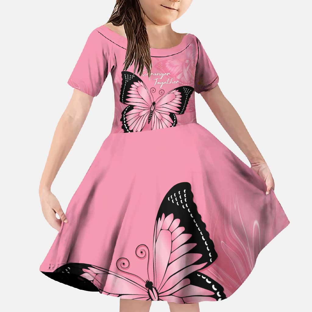 Personalised Australia Breast Cancer Awareness Family Matching Mermaid Dress and Hawaiian Shirt Pink Ribbon Butterfly Opal Pattern - Vibe Hoodie
