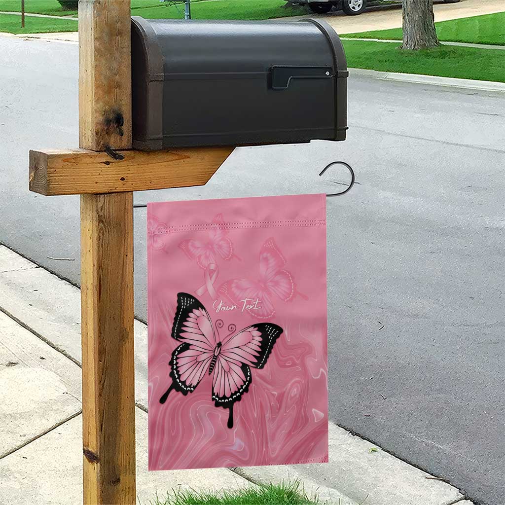 Personalised Australia Breast Cancer Awareness Garden Flag Pink Ribbon Butterfly Opal Pattern - Vibe Hoodie