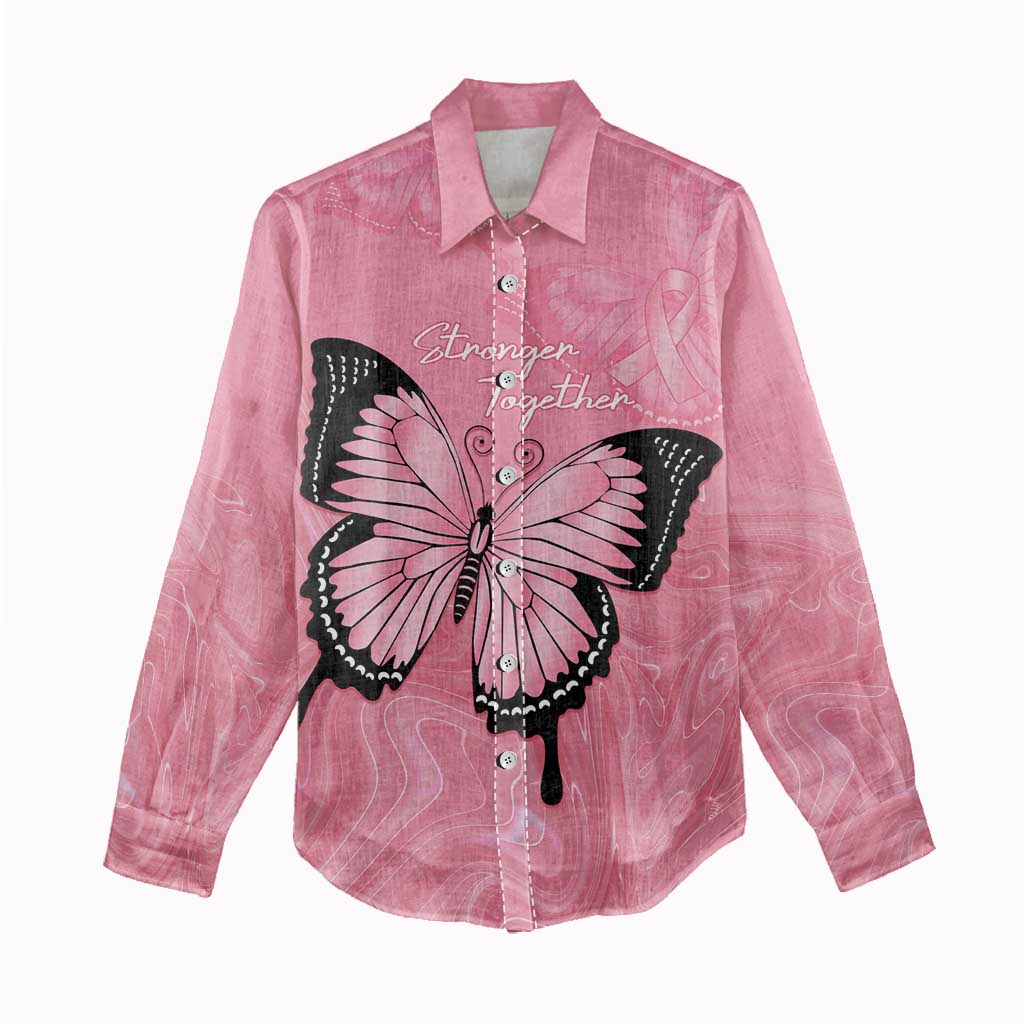 Personalised Australia Breast Cancer Awareness Women Casual Shirt Pink Ribbon Butterfly Opal Pattern - Vibe Hoodie