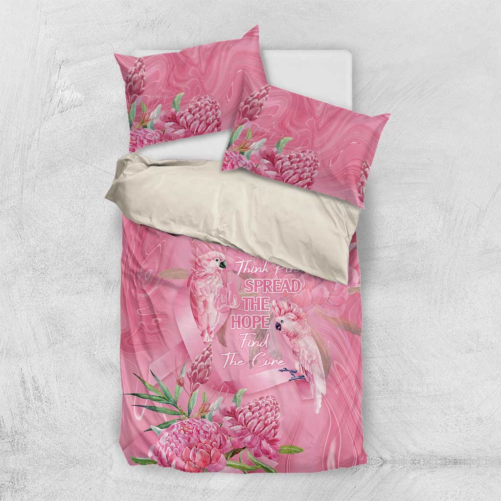 Australia Breast Cancer Awareness Bedding Set Think Pink Cockatoos Ribbon - Vibe Hoodie