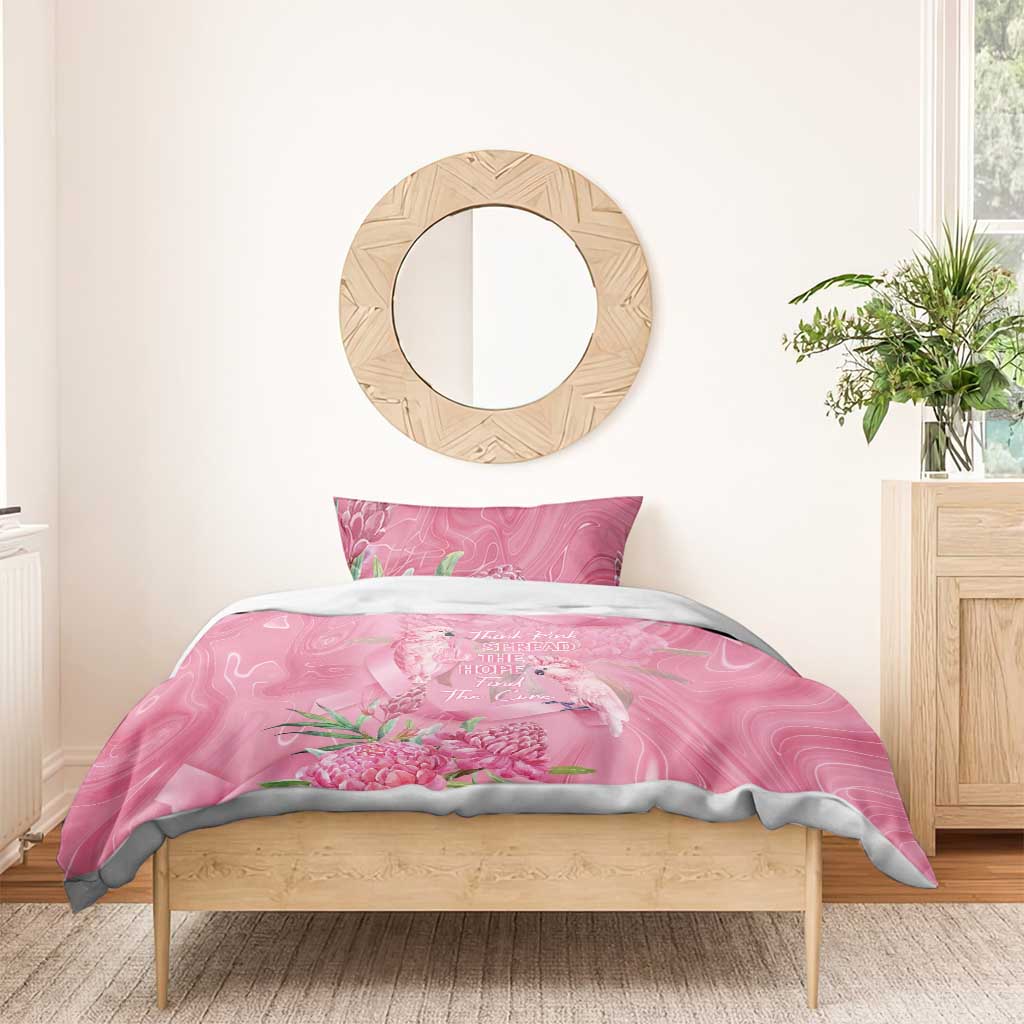 Australia Breast Cancer Awareness Bedding Set Think Pink Cockatoos Ribbon - Vibe Hoodie