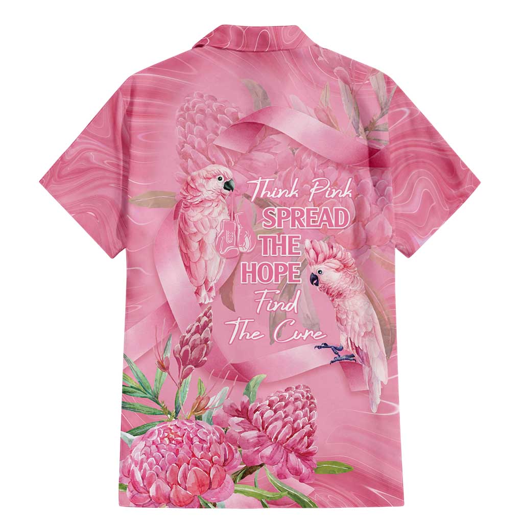 Australia Breast Cancer Awareness Family Matching Mermaid Dress and Hawaiian Shirt Think Pink Cockatoos Ribbon - Vibe Hoodie