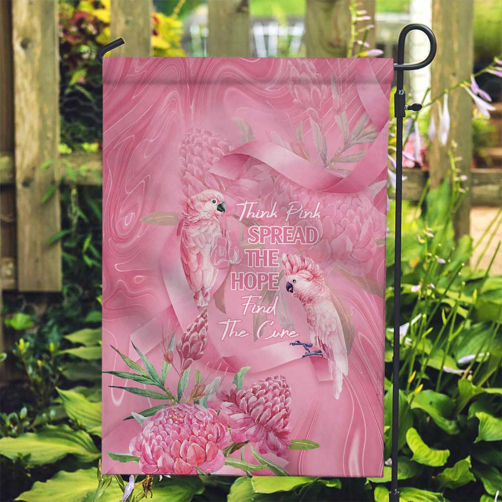 Australia Breast Cancer Awareness Garden Flag Think Pink Cockatoos Ribbon - Vibe Hoodie