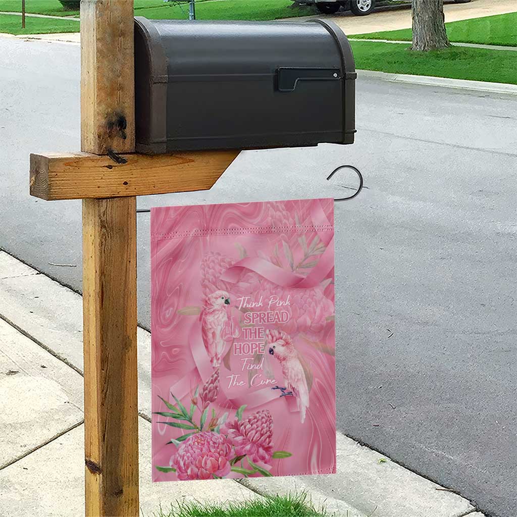 Australia Breast Cancer Awareness Garden Flag Think Pink Cockatoos Ribbon - Vibe Hoodie