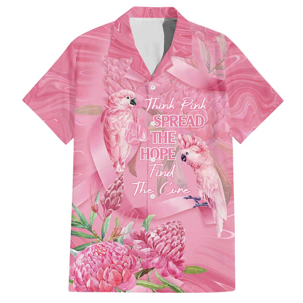 Australia Breast Cancer Awareness Hawaiian Shirt Think Pink Cockatoos Ribbon - Vibe Hoodie
