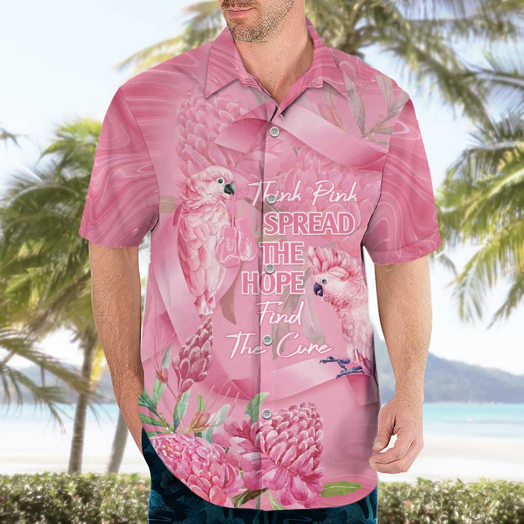 Australia Breast Cancer Awareness Hawaiian Shirt Think Pink Cockatoos Ribbon - Vibe Hoodie