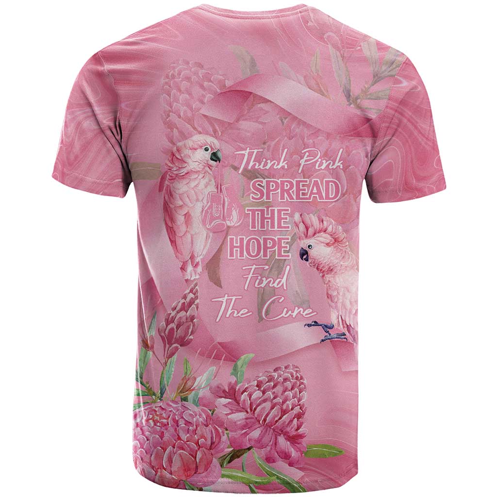 Australia Breast Cancer Awareness T Shirt Think Pink Cockatoos Ribbon - Vibe Hoodie