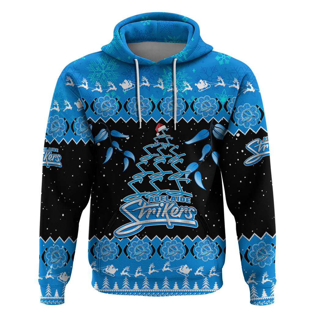 Adelaide Strikers Cricket Christmas Hoodie Merry Xmas 2023 Indigenous Art - Vibe Hoodie Shop