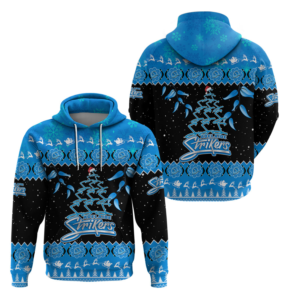 Adelaide Strikers Cricket Christmas Hoodie Merry Xmas 2023 Indigenous Art - Vibe Hoodie Shop