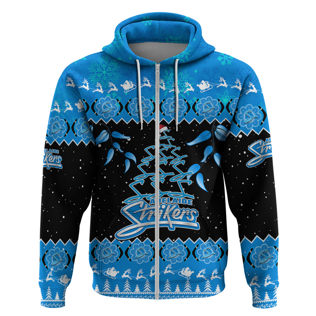 Adelaide Strikers Cricket Christmas Hoodie Merry Xmas 2023 Indigenous Art - Vibe Hoodie Shop