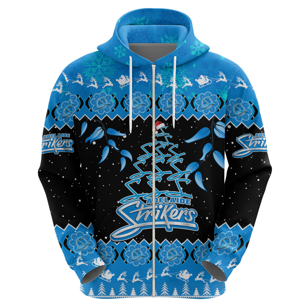 Adelaide Strikers Cricket Christmas Hoodie Merry Xmas 2023 Indigenous Art - Vibe Hoodie Shop