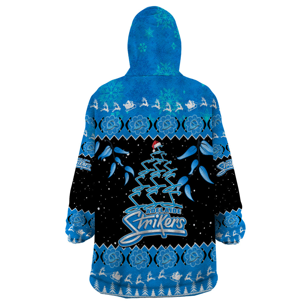 Adelaide Strikers Cricket Christmas Wearable Blanket Hoodie Merry Xmas 2023 Indigenous Art - Vibe Hoodie Shop