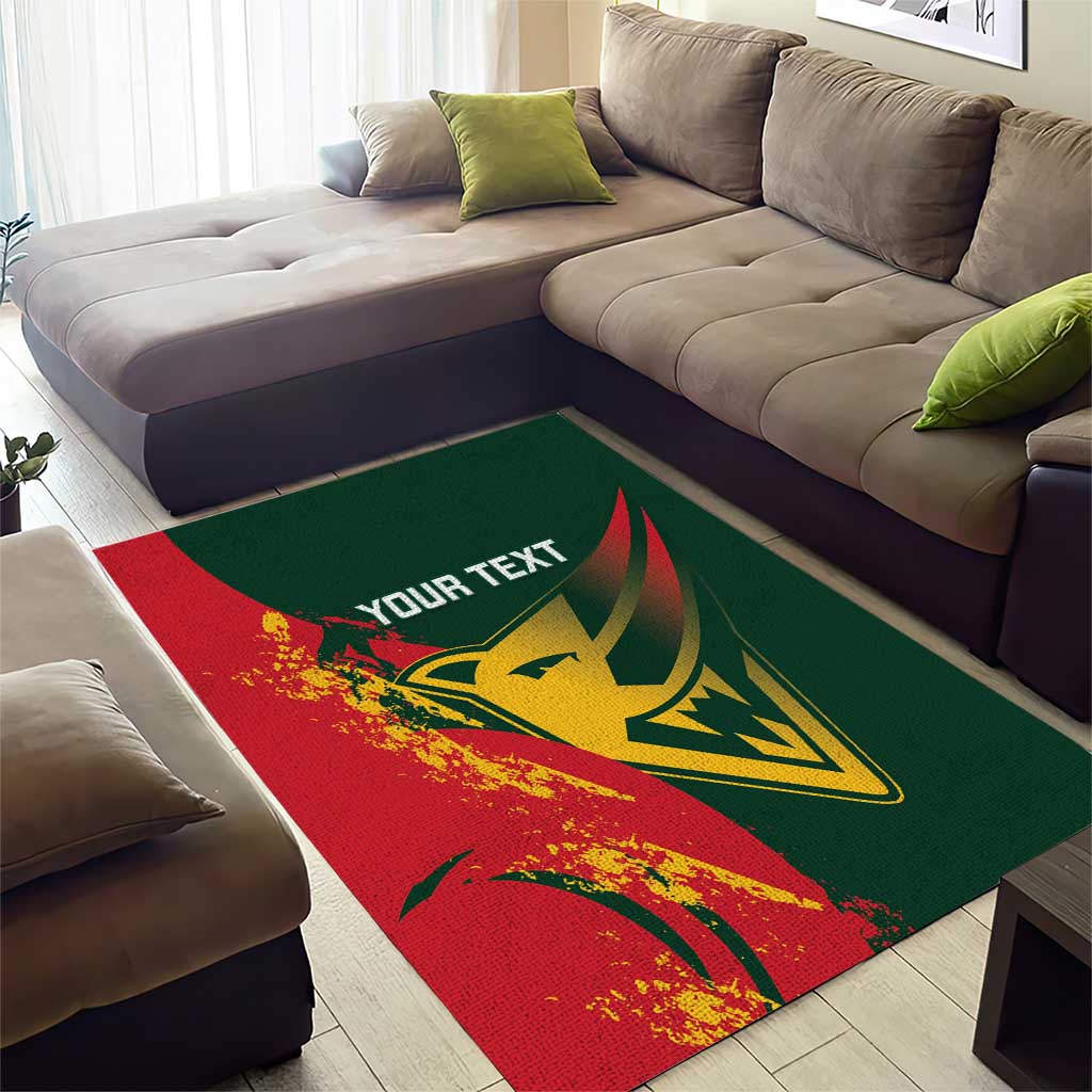 Custom Australia Tasmania Cricket Area Rug Go Tasmanian Tigers - Grunge Style - Vibe Hoodie Shop