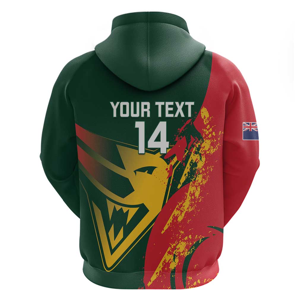 Custom Australia Tasmania Cricket Hoodie Go Tasmanian Tigers - Grunge Style - Vibe Hoodie Shop