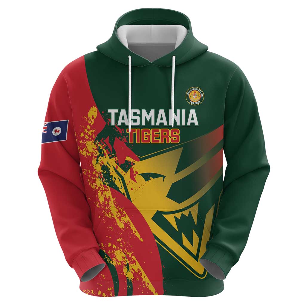 Custom Australia Tasmania Cricket Hoodie Go Tasmanian Tigers - Grunge Style - Vibe Hoodie Shop