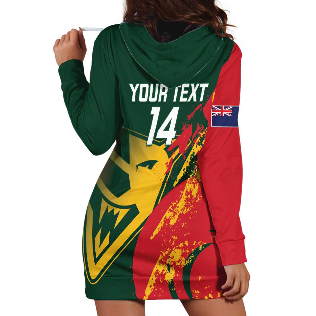 Custom Australia Tasmania Cricket Hoodie Dress Go Tasmanian Tigers - Grunge Style - Vibe Hoodie Shop