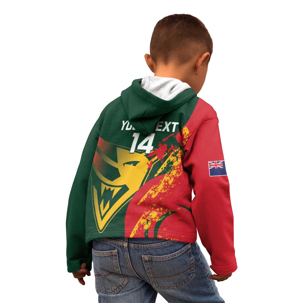 Custom Australia Tasmania Cricket Kid Hoodie Go Tasmanian Tigers - Grunge Style - Vibe Hoodie Shop