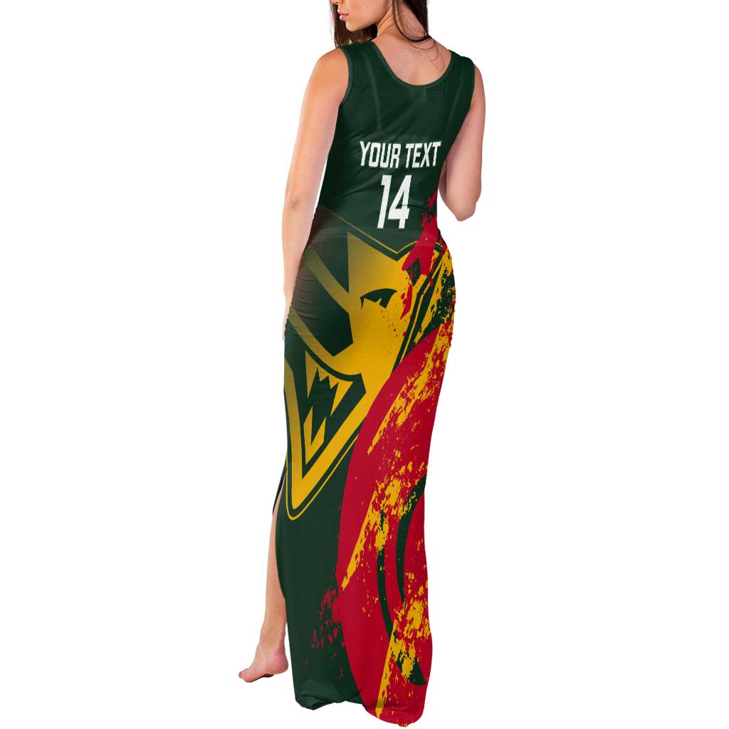 Custom Australia Tasmania Cricket Tank Maxi Dress Go Tasmanian Tigers - Grunge Style